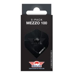 Bull's Mezzo 100 No.2 Black Flights | 5-Pack