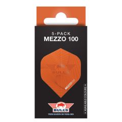 Bull's Mezzo 100 No.2 Orange Flights | 5-Pack