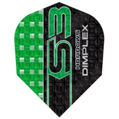 Harrows Dimplex S3 Green NO6 - Dart Flights