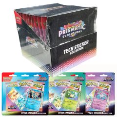 Pokémon Prismatic Evolutions Tech Sticker Display (12) SEALED
