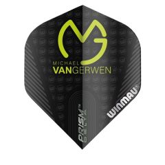 Winmau Flights MvG Gerwen Mega Black Green Logo 206