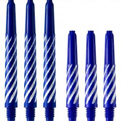 Nylon Spiroline Dart Shafts Blauw/Wit