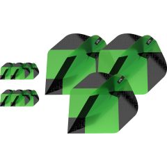 Target Tag 3 Set Black Green NO2 - Dart Flights