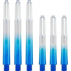 Nylon Vignette Gradient Plus 2-Tone Dart Shafts Blauw/Clear