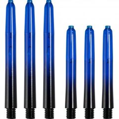 Nylon Vignette Plus 2-Tone Dart Shafts Zwart/Donker Blauw