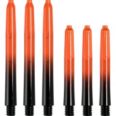 Nylon Vignette Plus 2-Tone Dart Shafts Zwart/Oranje