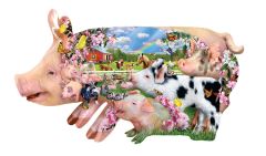 Lori Schory - Pig Farm  -  Puzzle 800 pieces XXL