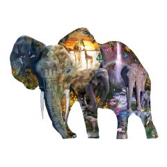 Alixandra Mullins - Elephant Waterfall  -  Puzzle 1000 pieces 