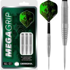 Designa Mega Grip V2 Darts - Steel Tip - M3