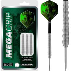 Designa Mega Grip V2 Darts - Steel Tip - M4