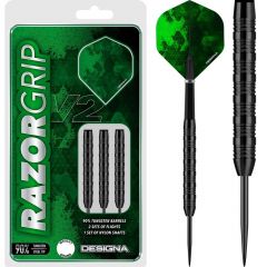 Designa Razor Grip V2 Darts - Steel Tip - M2 - Black