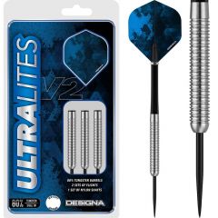 Designa Ultralites V2 Darts - Steel Tip - M3 - Twin Ring Grip