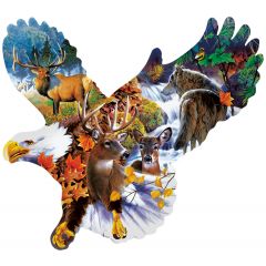Jerry Gadamus - Forest Eagle  -  Puzzle 1000 pieces 