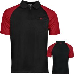 Mission Darts EXOS Cool SL Dart Shirt - Black & Red
