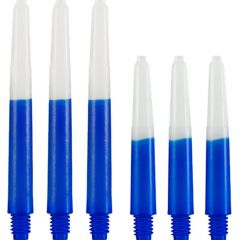 Nylon 2-Tone Dart Shafts Blauw/Wit