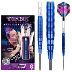 Peter Wright Snakebite PL-15 Blue 90% - Dartpijlen