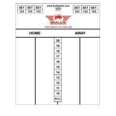Bulls Scorebord Darttel Flex PVC 60x44cm