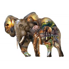 Elephant  -  Puzzle 1000 pieces  XXL